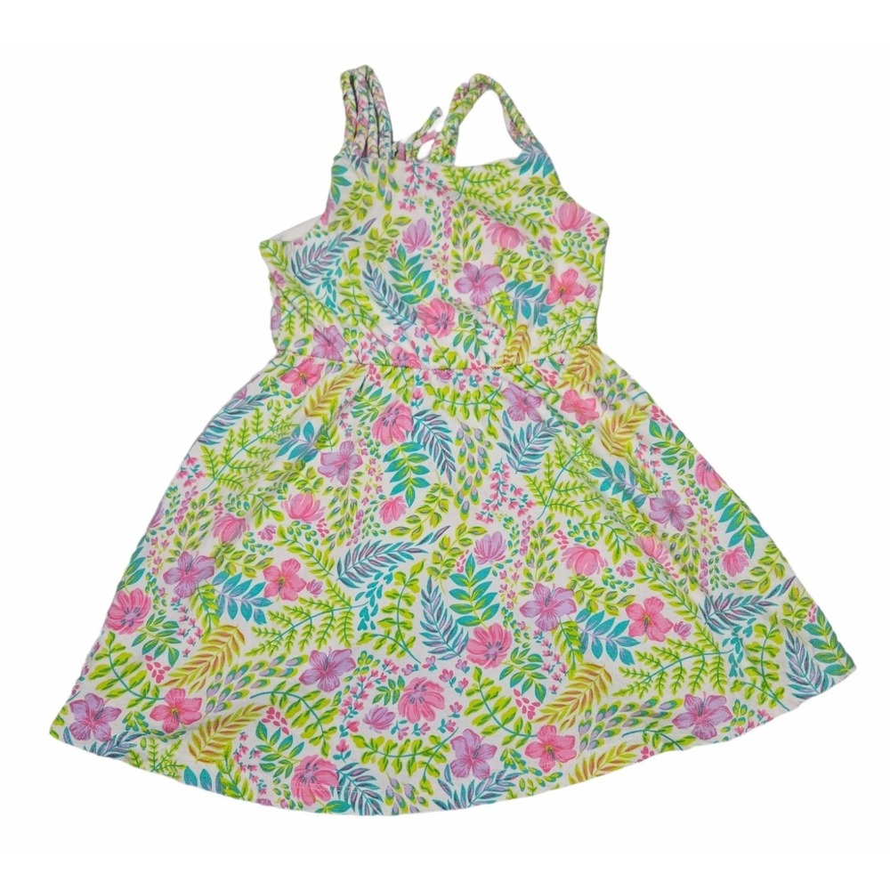 Isaac Mizrahi Girls Floral Sleeveless Dress Size S (5/6)